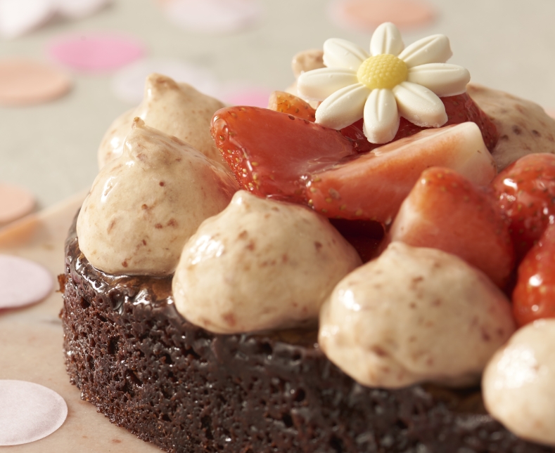 Brownie Aardbei Slof 2