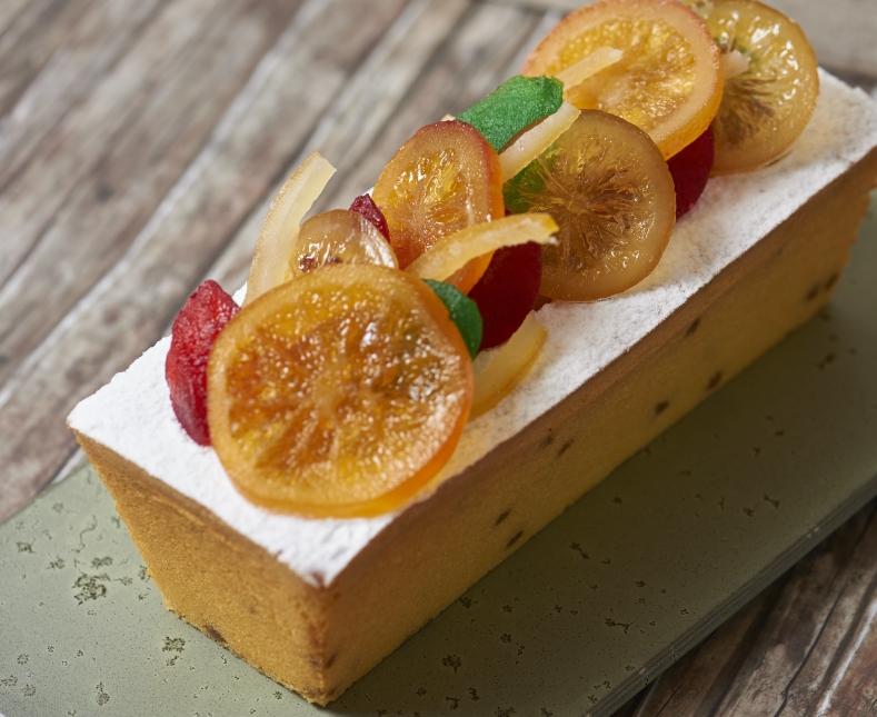 Citroenmascarpone cake met gekonfijt fruit