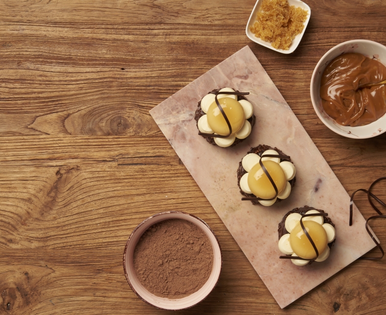 Brownie-sinaasappel flower