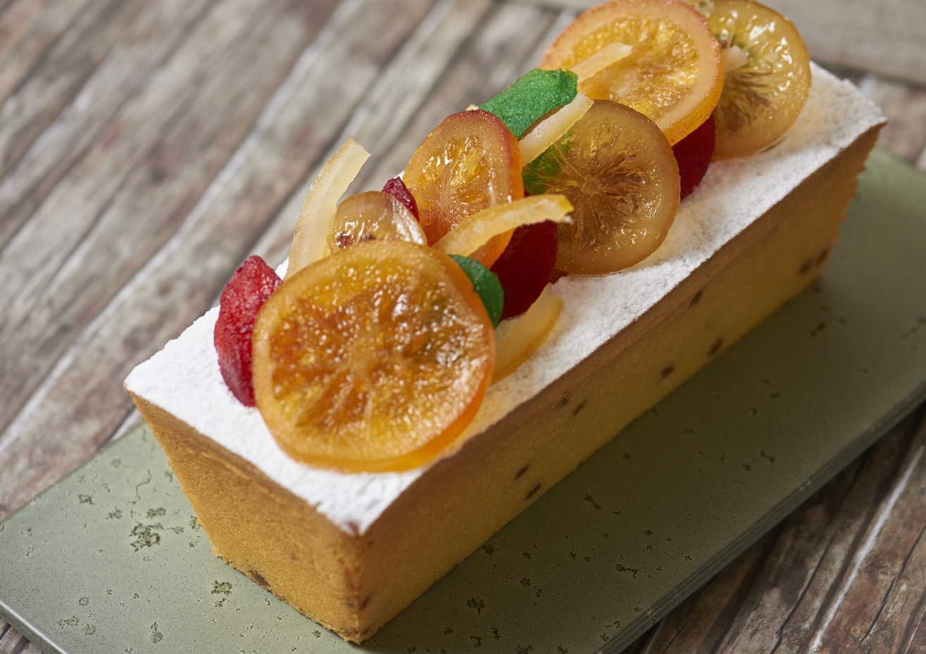 Citroenmascarpone cake met gekonfijt fruit
